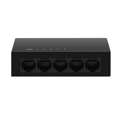 สวิตช์ Ethernet แบบ Gigabit 5 พอร์ต 10/100/1000Mbps แบบ Unmanaged เคสโลหะสำหรับตั้งโต๊ะ ได้รับการรับรอง CE