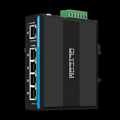 สวิตช์พีโออีพลังงานแสงอาทิตย์อุตสาหกรรม DC12-48V 240W สวิตช์เครือข่ายที่บริหารโดยเว็บสําหรับระบบ Cctv