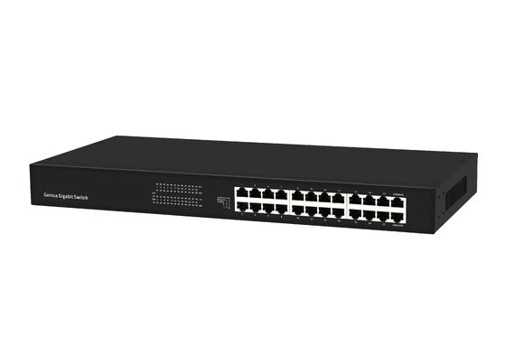 24-Port Gigabit Unmanaged Ethernet Switch with Smart VLAN & Extend Mode CE Fanless