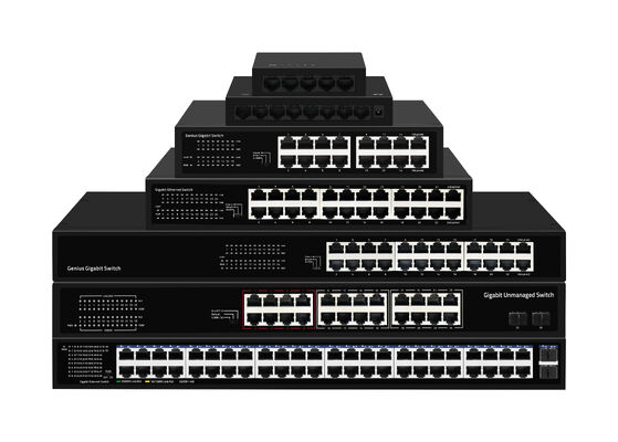 24 Port PoE Switch 2.5G Fiber Gigabit Ethernet 300W งบประมาณ 15.4W/30W ไม่จัดการ CE