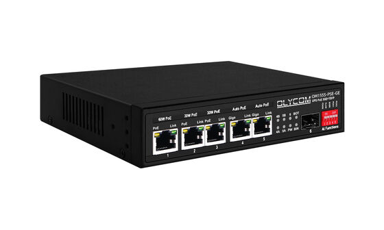 สวิตช์ Gigabit PoE MPPT คอนโทรลเลอร์ชาร์จพลังงานแสงอาทิตย์ SFP ไฟเบอร์ออปติกอินพุต DC12V / DC24V / DC48V
