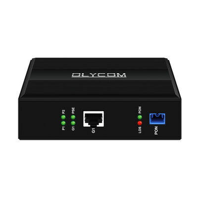 อุตสาหกรรม Gigabit EPON GPON กับ 30W PoE Single Port DIN Rail สําหรับเครือข่ายออทคิปติก passive