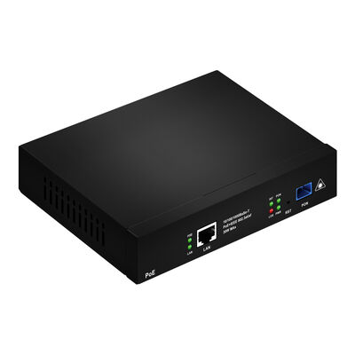 Gigabit Single-Port XPON PoE ONU EPON/GPON 802.3at 30W AC100-240V เครื่องทํางาน FTTH ONT