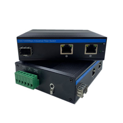 สวิตช์เครือข่ายอุตสาหกรรม ไฟเบอร์ดีนเรล 6KV สอร์จ IP40