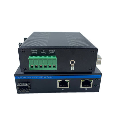 สวิตช์เครือข่ายอุตสาหกรรม ไฟเบอร์ดีนเรล 6KV สอร์จ IP40