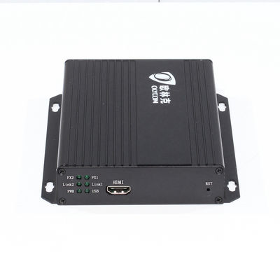 1080P HD DVI ไฟเบอร์ออปติก เอ็กซ์เทนเดอร์ HDMI เอ็กซ์เทนเดอร์เหนือ Cat5e 120 เมตร CE DC12V