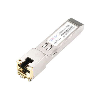 Gigabit RJ45 SFP Module Transceiver 10/100/1000BASE-T Over Cat5 UTP คาเบล ติดต่อร้อน