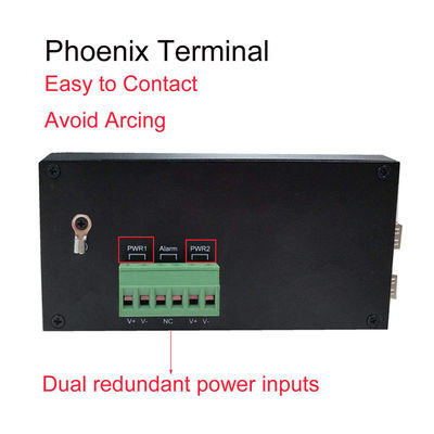 12VDC Industrial Switch 8 Port, IM-FS180GW ระดับการป้องกัน Din Rail Ethernet Switch