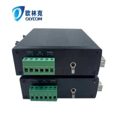 เครื่องแปลงสื่อที่แข็งแกร่ง Poe 15.4W 30W 10/100m Fast Ethernet ไม่จัดการ Ce Din Rail
