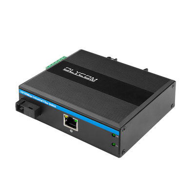 เครื่องแปลงสื่อ WDM 20KM Fast Ethernet เครือข่ายอุตสาหกรรมที่แข็งแรง ขนาดเล็ก ไม่จัดการ