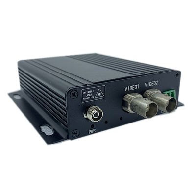 เครื่องแปลงออนาล็อกวีดีโอออปติก RS485 RS422 ข้อมูลการขยายไฟเบอร์ SM MM