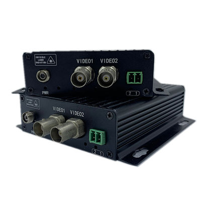 เครื่องแปลงออนาล็อกวีดีโอออปติก RS485 RS422 ข้อมูลการขยายไฟเบอร์ SM MM