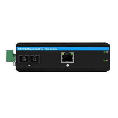 40KM Gigabit Ethernet Media Converter SC ไฟเบอร์แบบเดียว ไม่จัดการ Case แข็งแรง CE FCC