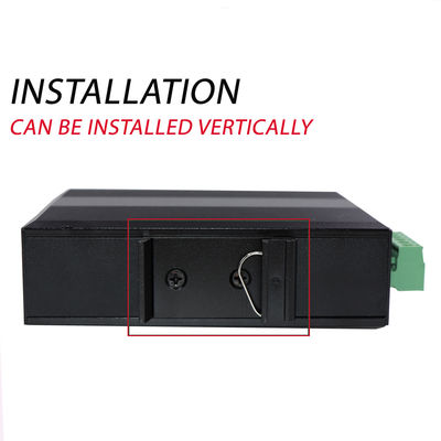 เครื่องแปลงสื่อ PoE อินดัสเตรียล ขนาด 60 กิโลเมตร Gigabit Ethernet SC Fiber Duplex Unmanaged Mini Size