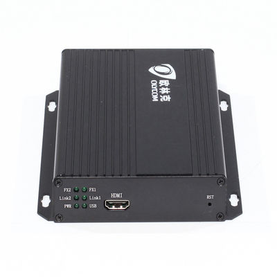 1080P 4K Kvm HDMI DVI Extender ระยะไกล 20 กม. ผ่านไฟเบอร์ SC ST FC ได้รับการรับรอง CE