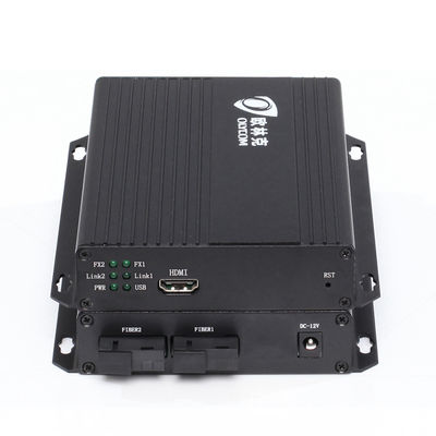 1080P HDMI to Fiber Optic Extender 2 Fiber สำหรับการต่อพ่วง SC ST FC อินพุต 12V CE