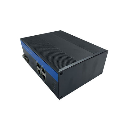 40Gbps Industrial Unmanaged POE Switch 10/100Base SFP Fiber Ports Switch PoE อุตสาหกรรม