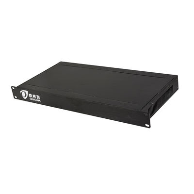 HD 1080P AHD CVI TVI ไฟเบอร์วีดีโอดีจิทัลโอปติกัลคอนเวอร์เตอร์ 16 Port AC 220V Input