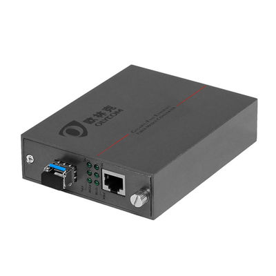 10/100M POE สายไฟเบอร์ออปติก อีเทอร์เน็ต เครื่องแปลงสื่อ LC สายไฟเบอร์ SFP Megabit ไม่จัดการ