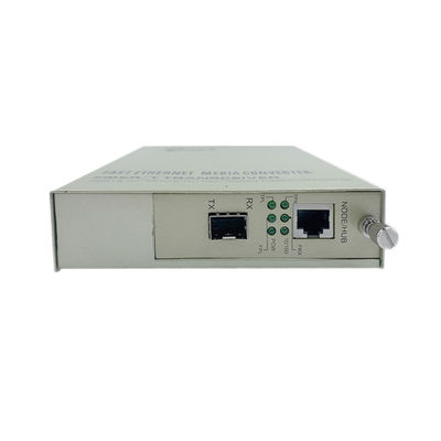 PoE Media Converter SFP ไฟเบอร์ออปติก 10/100M Ethernet งบประมาณ 30W ไม่จัดการ