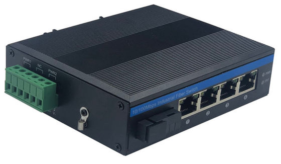5 Port Industrial Network Switch Hub 10/100Mbps SC Connector ไม่จัดการ ฐานของ Realtek