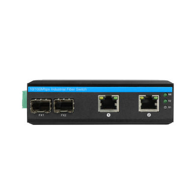 CE 10/100Mbps เครือข่ายอุตสาหกรรม สวิตช์ 2 Port SFP และ 2 Port Ethernet ไม่จัดการ