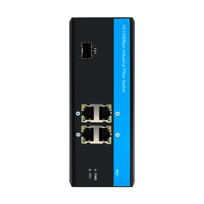 4 Port Industrial Network Switch Hub 10/100Mbps Ethernet รวดเร็ว ไม่จัดการ CE FCC