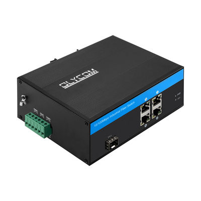 4 Port Industrial Network Switch Hub 10/100Mbps Ethernet รวดเร็ว ไม่จัดการ CE FCC