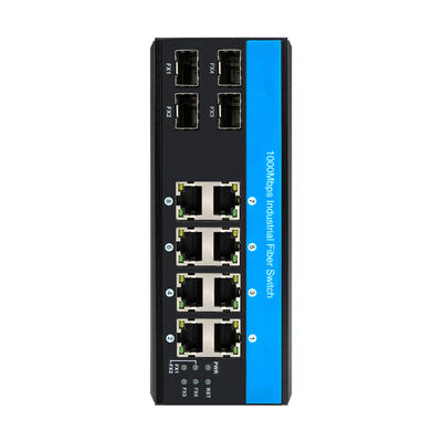 เครื่องปรับเครือข่ายกันน้ํา 8 ท่าทาง Gigabit เครื่องปรับ Ethernet ที่แข็งแกร่ง 4 ท่าทางไฟเบอร์