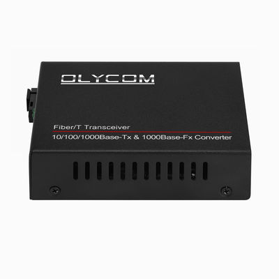 Gigabit Single Mode Media Converter PoE ไม่จัดการ DC48V 1310/1550nm 20KM SC ไฟเบอร์