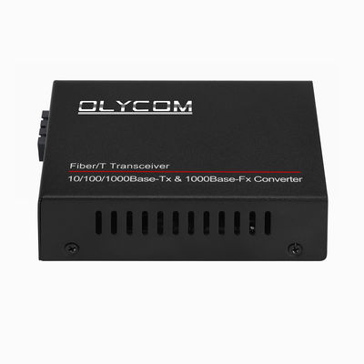 Gigabit PoE Media Converter 15.4W 30W ไม่ได้รับการจัดการ Active PoE Duplex SM MM ไฟเบอร์ CE