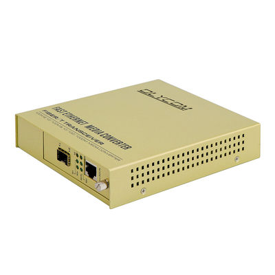 SFP Single Fiber Media Converter 10/100Mbps AC Input ไม่จัดการ LFPT 2KM 20KM CE