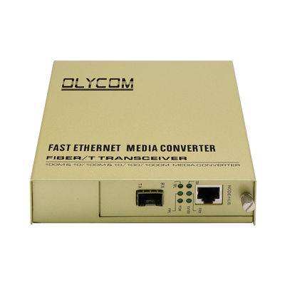SFP Single Fiber Media Converter 10/100Mbps AC Input ไม่จัดการ LFPT 2KM 20KM