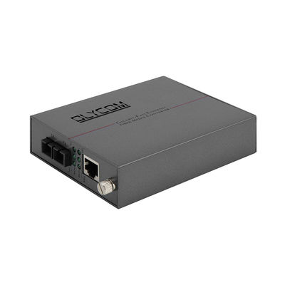 เครื่องแปลงสื่อ 10/100M Ethernet LFPT SC Connector Rack สามารถติดตั้งได้ DC5V