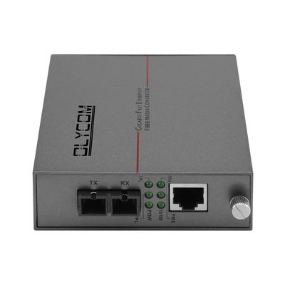 เครื่องแปลงสื่อ 10/100M Ethernet LFPT SC Connector Rack สามารถติดตั้งได้ DC5V