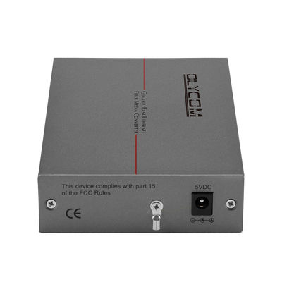 เครื่องแปลงสื่อ 10/100M Ethernet LFPT SC Connector Rack สามารถติดตั้งได้ DC5V