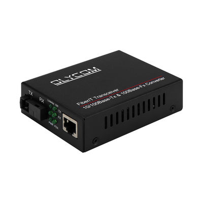 WDM Fast Ethernet Media Converter LFPT ไฟเบอร์ออปติก ไม่จัดการ 20KM SC Port CE