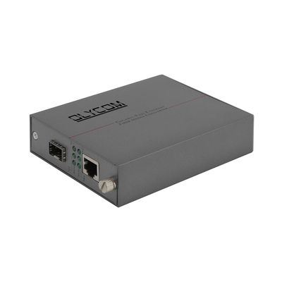 SFP Fiber Media Converter 10/100Mbps LFPT ออปติกอีเธอร์เน็ตแบบติดตั้งบนแร็คแบบไม่มีการจัดการ DC5V