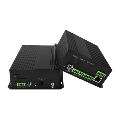 Bidi Data Dry Contact Analog Video Fiber Converter RS232 RS485 ติดต่อด้วยสายไฟฟ้า DC12V