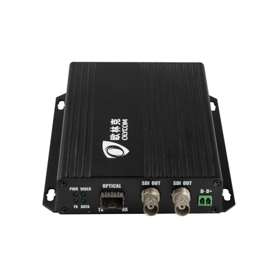 เครื่องขยายไฟเบอร์ออปติก 3G-SDI พร้อม RS485 ข้อมูล Loopout ท้องถิ่น 1 SDI ใน 2 SDI ออก