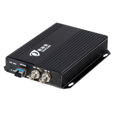 1080P HD SDI Video Fiber Extender Optical Converter Single Mode 20km พร้อม Loopout ท้องถิ่น 12V