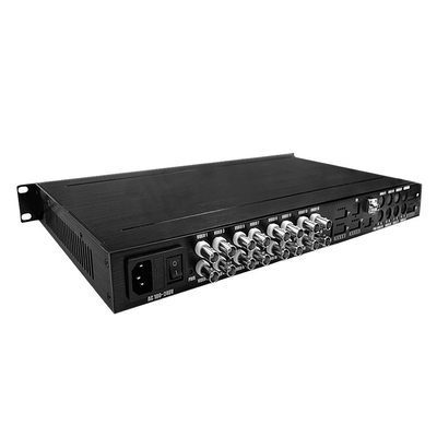 16 ท่า AHD CVI TVI CVBS วิดีโอเพื่อแปลงไฟเบอร์ HD 1080P CCTV ติดตาม AC220V