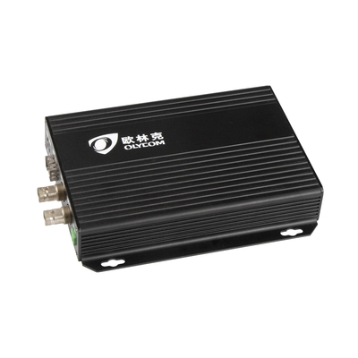 HD-SDI RS485 Data Fiber Video Extender LC ไฟเบอร์ 1310 / 1550nm 20Km อินพุต 12V