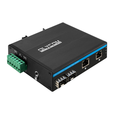 สวิตช์เครือข่ายอุตสาหกรรมที่มีพอร์ต 4 Gigabit และการออกแบบ EMC Industrial Grade