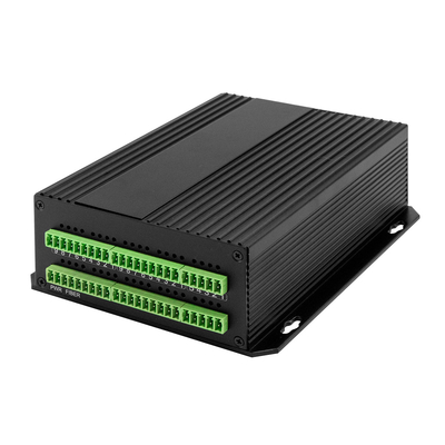 การปิดติดต่อแห้ง เครื่องแปลงไฟเบอร์ออปติก Bidi ปิด 8 Port Rack