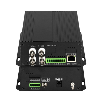 4 ช่อง CCTV Analog Video To Fiber Optic Converter NTSC/PAL/SECAM รองรับ