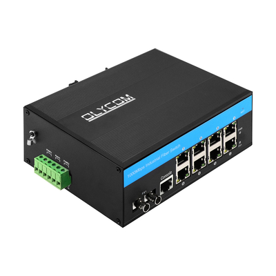 8 ท่าทาง ERPS L2+ Managed Switch Industrial Gigabit Ethernet ST ท่าทางไฟเบอร์ SM/MM