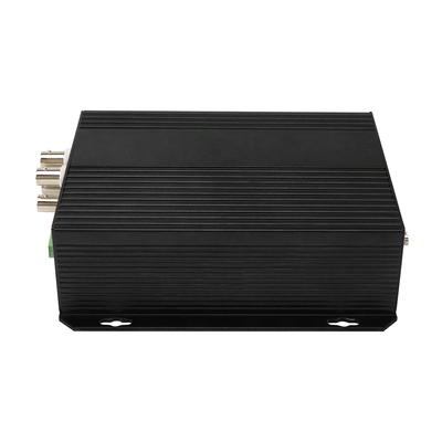 4 Port AV Balanced Audio Ethernet Video Media Converter DC5V ST สายใย